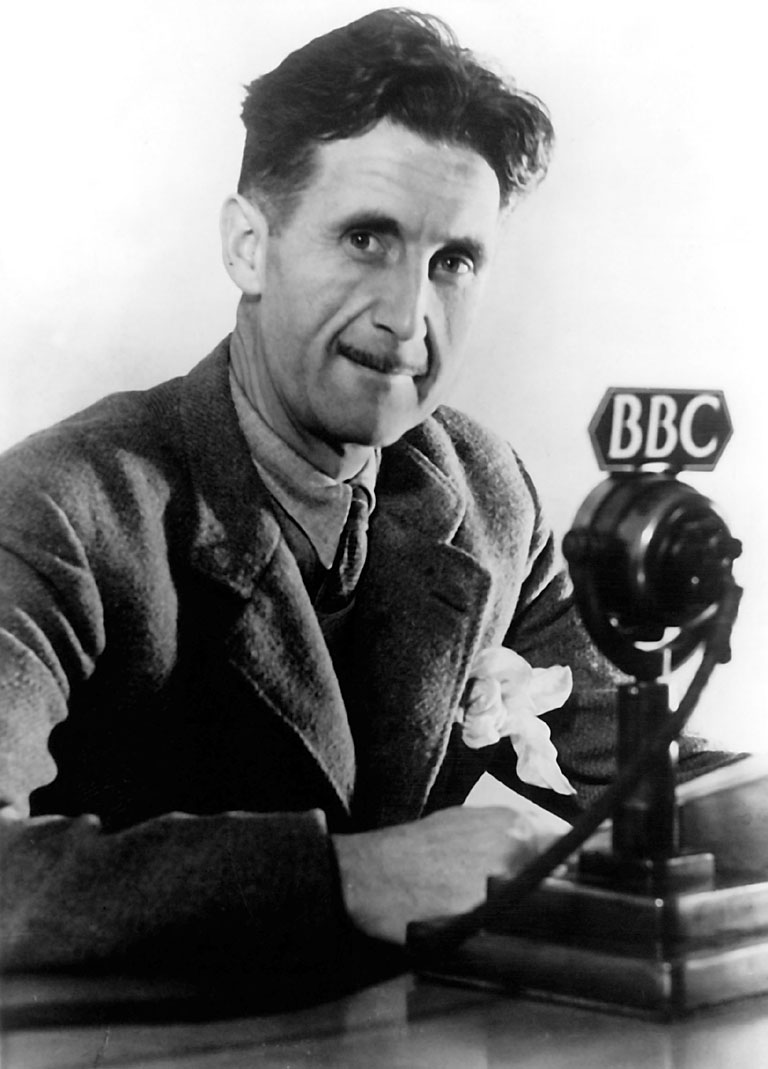george-orwell - 1EN-625-B1945                                          
                                        
Orwell, George (eigentl. Eric Arthur    
Blair),                                       
engl. Schriftsteller,                   
Motihari (Indien) 25.1.1903 - London          
21.1.1950.                              
Foto, um 1945.