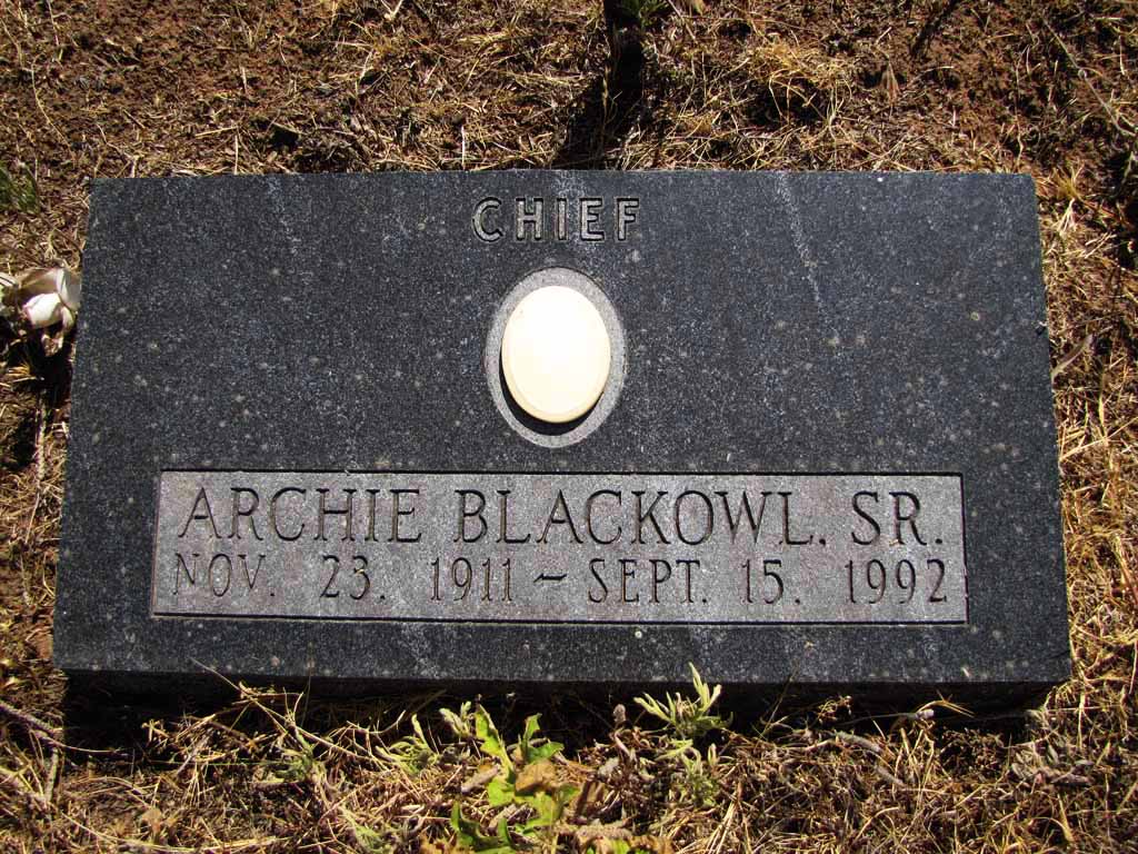 Chief Archie Blackowl, Sr